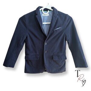 H&M Kids Classic Cotton Blend Blazer Jacket Sports Coat Blue Boys Size 7 - 8